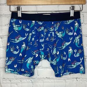 MeUndies Men’s Merman Mermaid‎ Blue Boxer Briefs size Medium New no tag